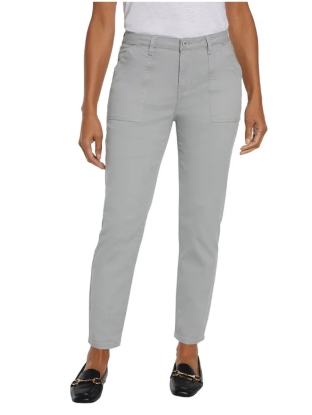 NEW! Women’s Banana Republic High Rise Twill Pants - Gray Size 16 Casual
